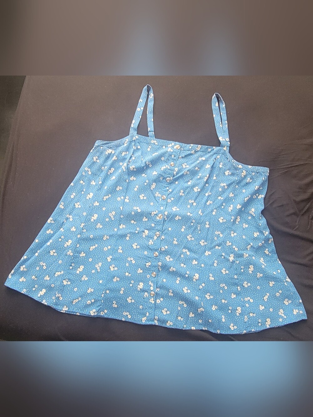 Torrid Blue Floral Button-Front Cami
